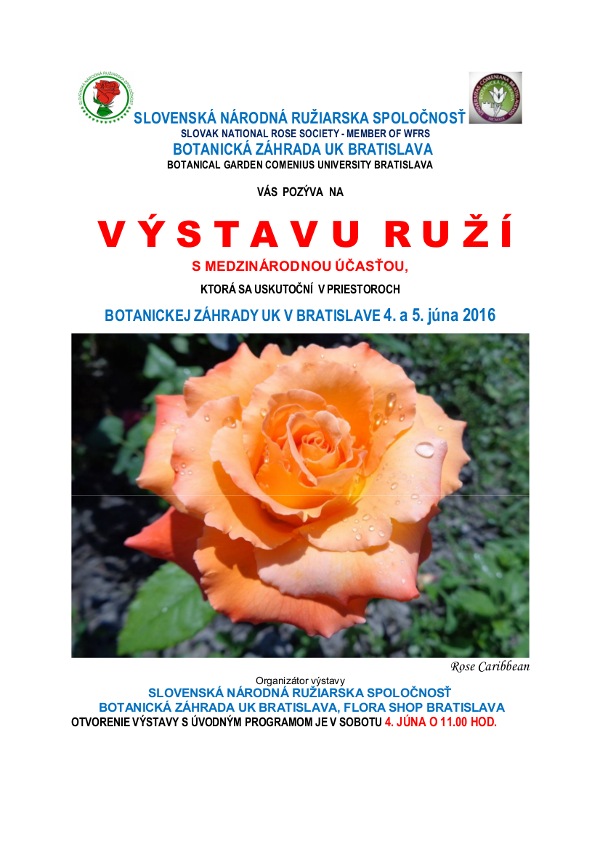 Výstava ruží BZUK Bratislava